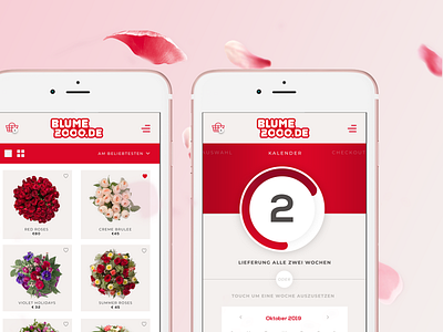 Blume 2000 Concept App app design flowers ui ux