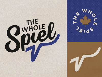 The Whole Spiel branding logo stationery design typography