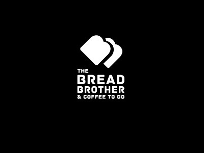 THE BREAD BROTHER bakery black and white branding bread brother classic coffee graphic identity logo type