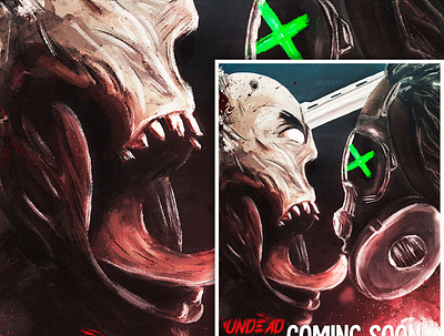 Zombie Artwork abstract artwork conceptart digital fantasy horror illustration painting zombie