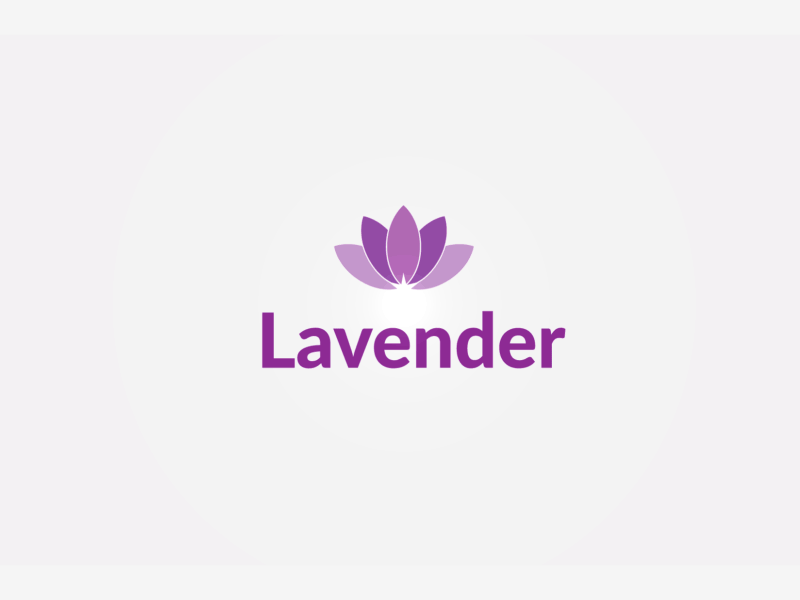 Lavender Logo simple animation