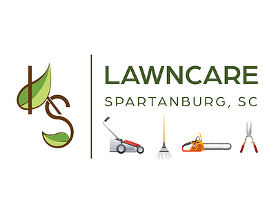 KS Lawncare Logo branding design graphic design illustration logo