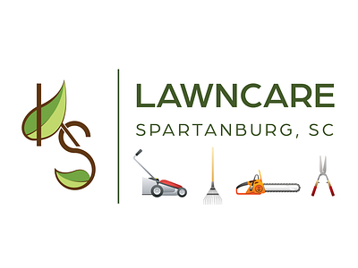 KS Lawncare Logo branding design graphic design illustration logo