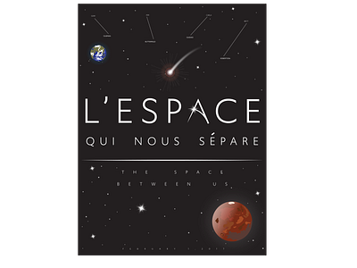 The Space Between Us (French) Poster design graphic design illustration poster