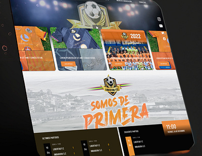 Libertad Futbol Club soccer sports ui ux