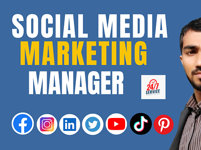 I will be your social media manager for social media marketing. social media management social media marketing social media post social media service