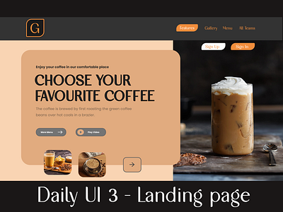 Dailu Ui 3- Landing Page Design animation graphic design ui