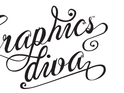 Graphicsdiva logo branding custom identity logo script word mark