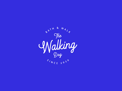 The Walking Dog / Logo dog graphic design logo visual identity