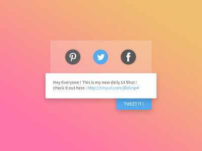 Daily UI 010 - Social Share