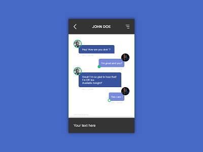 Daily UI 013 - Direct Message 013 daily daily ui direct direct message message ui