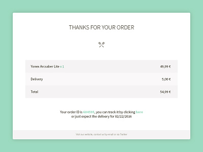 Daily UI 017 - Email Receipt