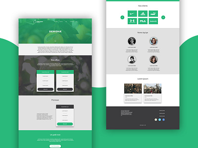 Green Agrum - Homepage agrum design green homepage one page onepage web webdesign