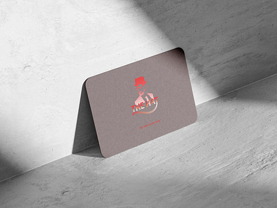 THE HAT LOGO Business Card (front) branding design graphic design illustration logo