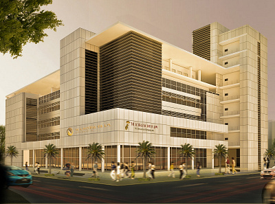 Nib Bank mixed use building architecture mixed use rendering