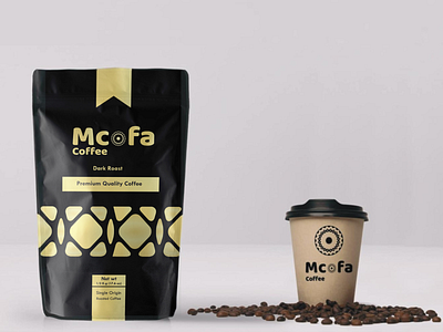 Mcofa Coffee branding mockup packaging