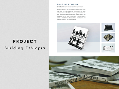 Building Ethiopia Publication cover design graphics design publication