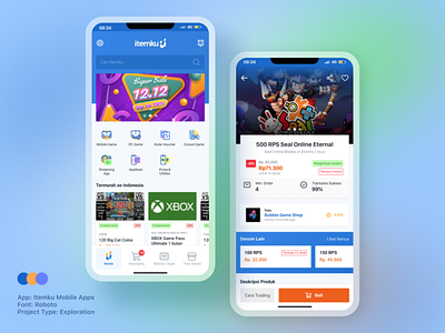 UI/UX Design for Game Commerce app design app ui clean ecommerce inspiration mobile shop ui