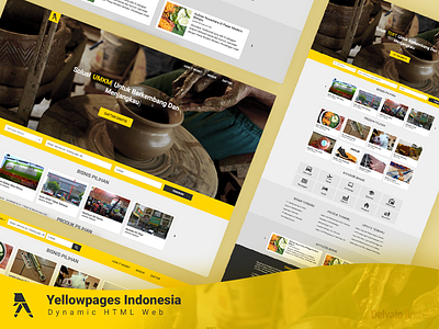Yellowpages Indonesia dynamic html psd responsive ui yellowpage