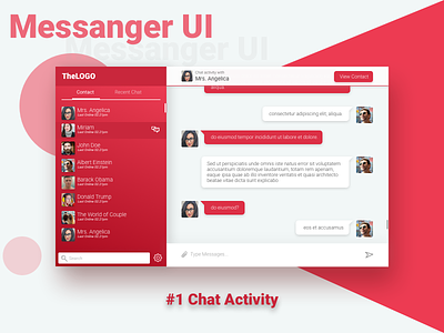 Messenger Design chat messenger web chat