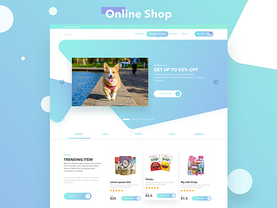 Online Shop clean ecommerce inspiration shop sketch web design