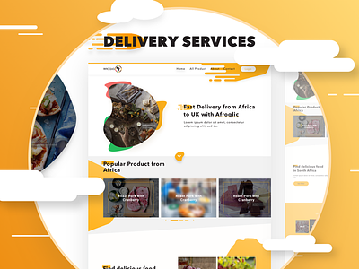 Delivery Service Landingpage grapic landingpages sketch web web design