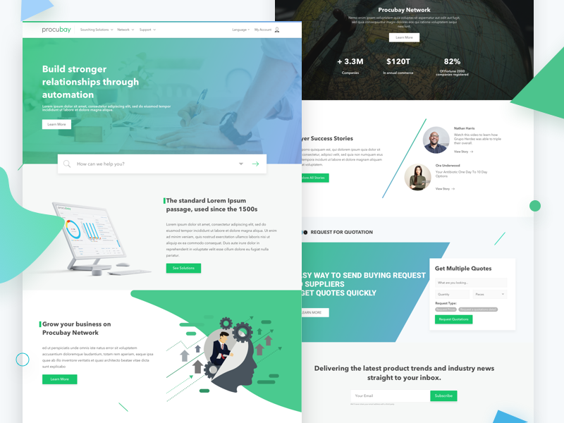 B2b Landing Page By Syaiful Anshor On Dribbble