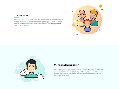 Simple Section demo dribbble landingpage onepage section studio