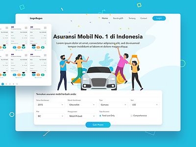 Car Insurances car clean ecommerce html inspiration insurance landing page responsive sketch ui ux web design