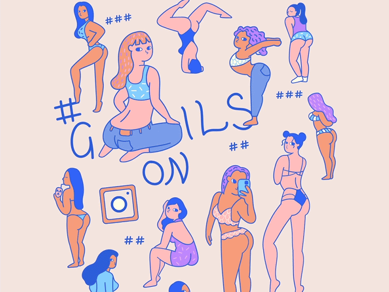 #Gils on Instagram animation gif illustration