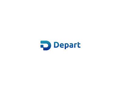 Depart Logo | Iconic D Logo 3d animation app branding design graphic design illustration logo ui vector