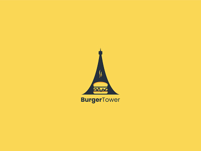 BurgerTower Logo | Branding Logo Design 3d animation app branding design graphic design illustration logo ui vector