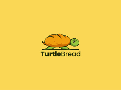 Turtle Bread Logo | Branding Logo 3d animation app branding design graphic design illustration logo ui vector