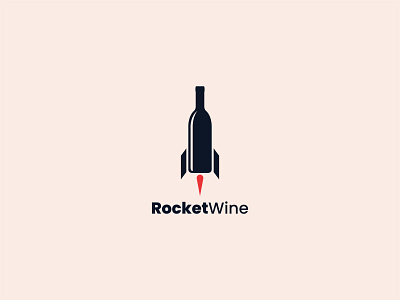 Rocket Wine Logo | Brand Identity Design 3d animation app branding design graphic design illustration logo ui vector