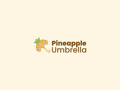 Pineapple Umbrella Logo | Brand Identity Design 3d animation app branding design graphic design illustration logo ui vector