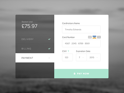 Daily UI #002 Credit Card Checkout 002 card details checkout credit card daily ui dailyui payment