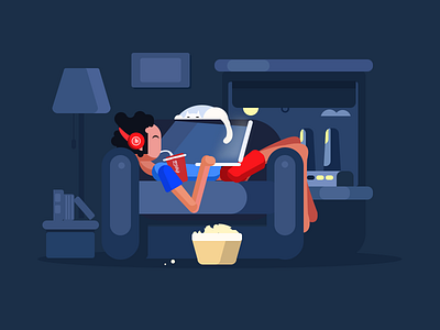 nightlife delayering design dynamic effect illustration ui