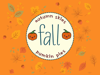 Weekly Warm Ups: 
Design a badge inspired by your fav season seasons graphics fun fall design weeklywarmup typography illustration