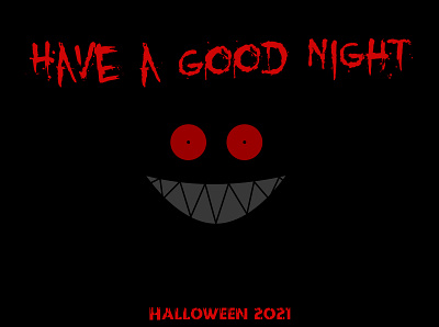 Have a Good Night graphic design halloween illustration weeklywarmup