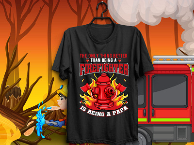 Firefighter T-Shirt Design