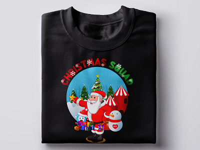 Christmas Squad Santa T-Shirt Design