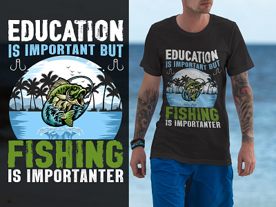 School Is Important But Fishing Is Importanter Fish Vintage Shirt