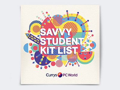 Savvy Student Kit for Currys PC World brochure currys pc world illustration print student