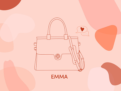 Jemma Bag - Valentine's day illustrations