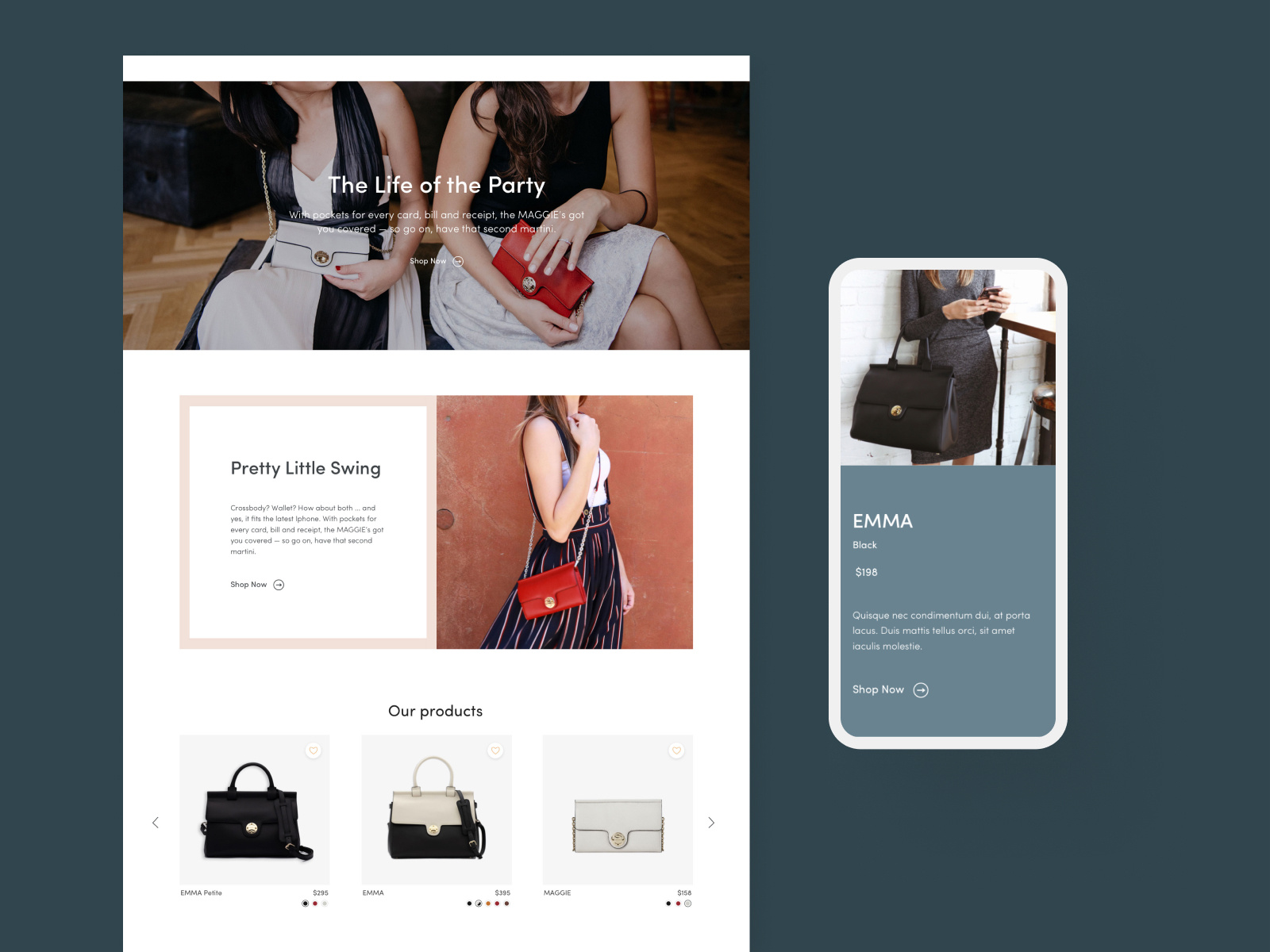 Jemma Bag - Collection by Chloé Levavasseur on Dribbble
