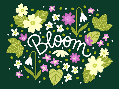 Bloom botanical digital design digital illustration flowers flowers illustration illustration procreate