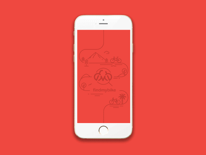 FindMyBike App bikes illustration ui ux ui design ux design