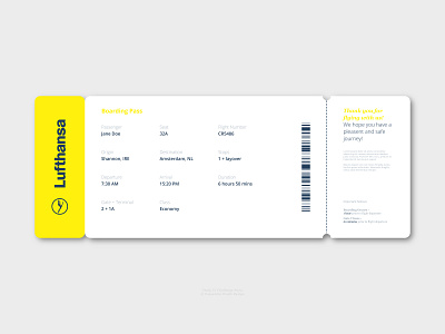 Daily UI #24 - Boarding Pass daily ui design digital design
