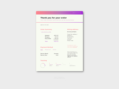 Daily UI #17 - Email Receipt