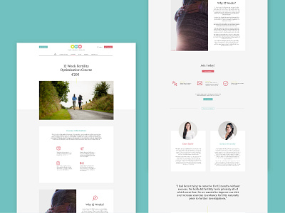 Food Fitness Fertility | The UX Studio design digital design front end development portfolio ui visual designer web design website